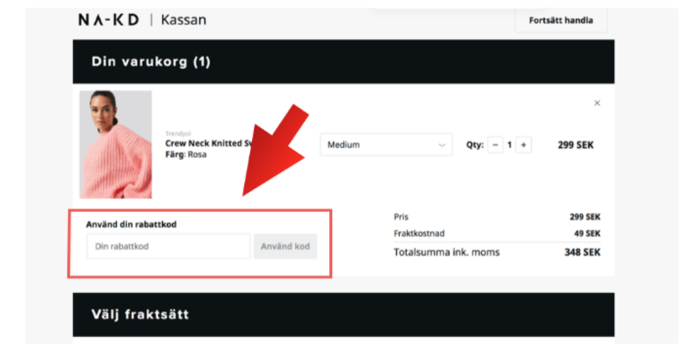 Hur man använder en rabattkod från NA-KD